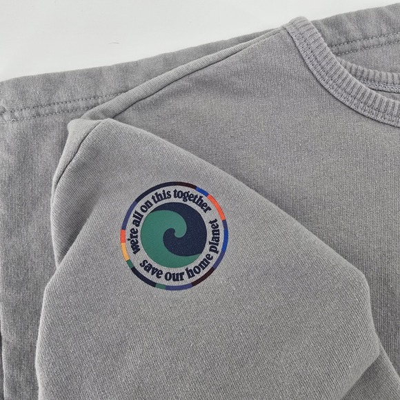 Patagonia Wideline Crewneck Sweatshirt Womens M Gray Save Our Home Planet! - Picture 5 of 8